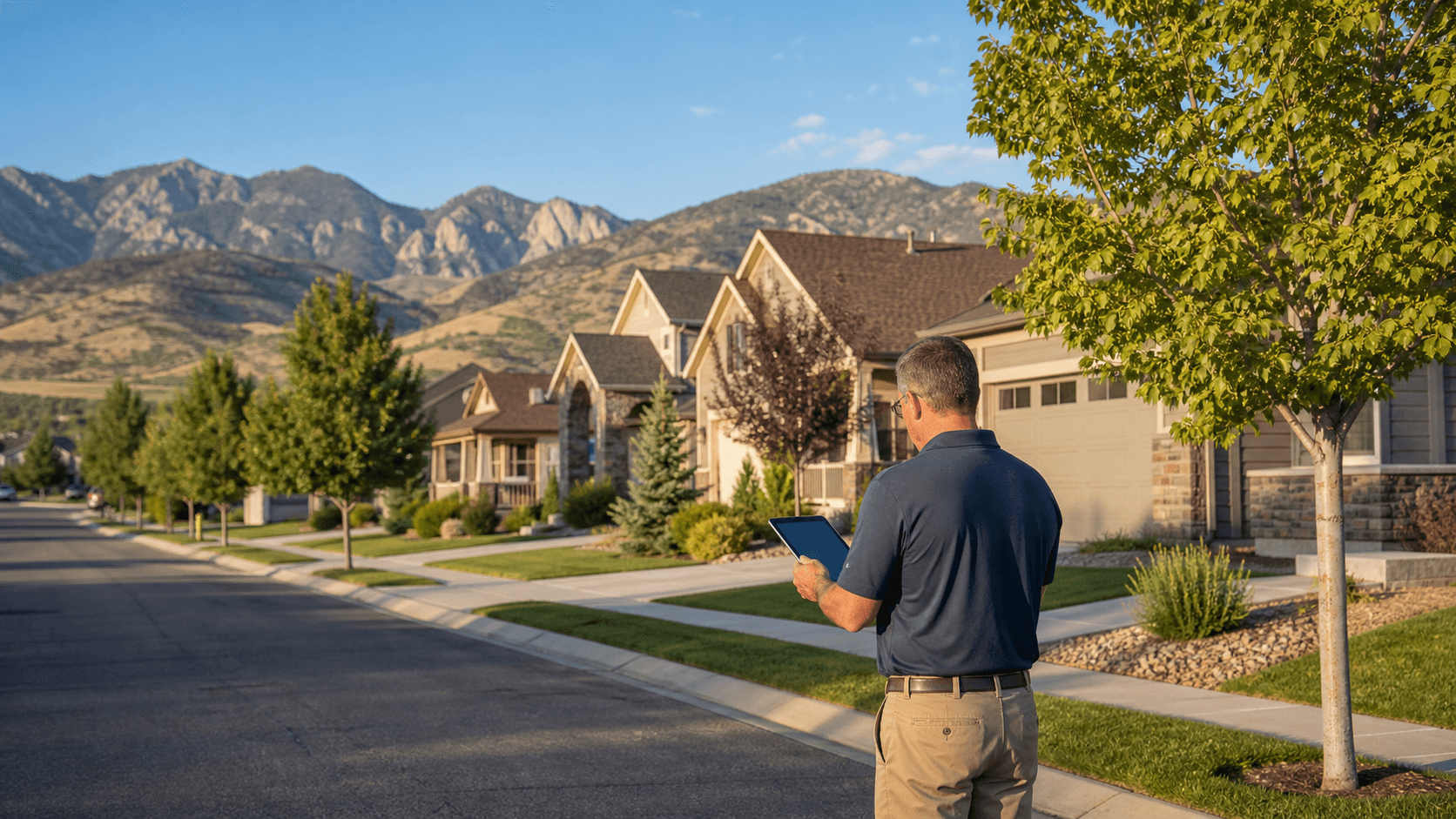Neighborhood exterior documentation for HOA compliance reporting