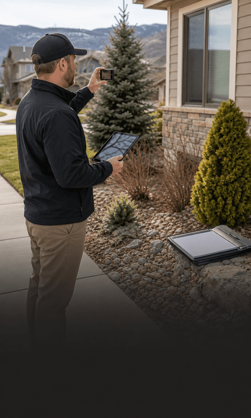 Property inspection documentation for HOA compliance services