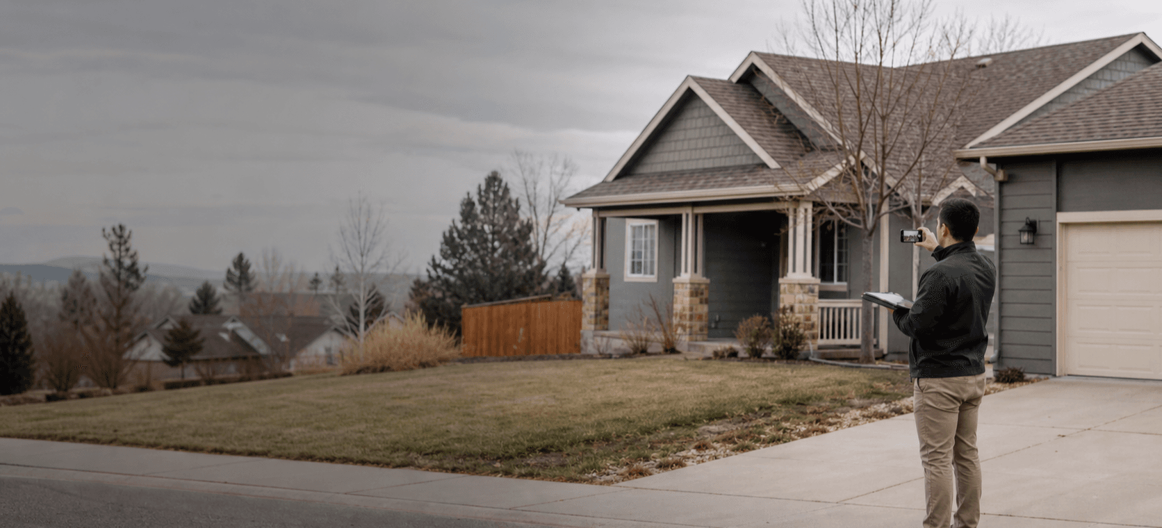 Field service documentation tools outside a residential property