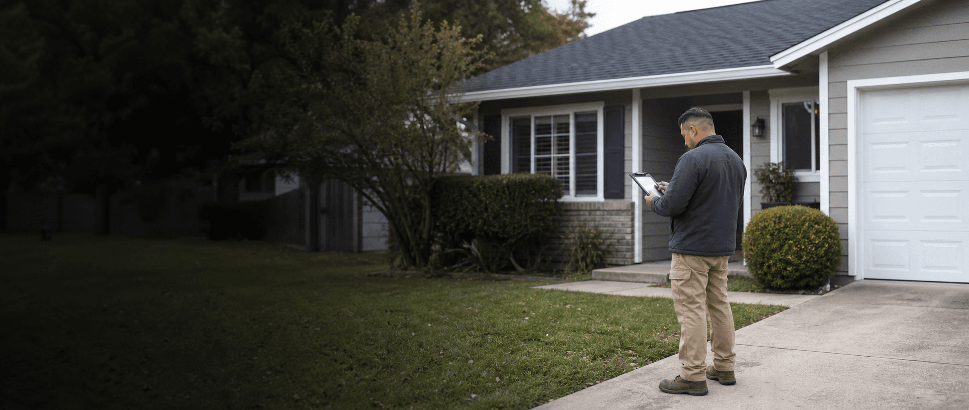 Mortgage field services vendor reviewing property documentation